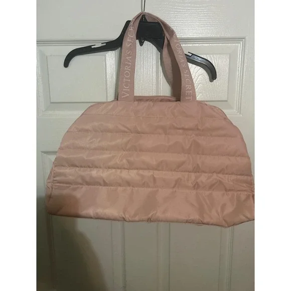 Victoria's Secret Pink Quilted Tote Bag Purse Handbag Travel Gym - Picture 2 of 3